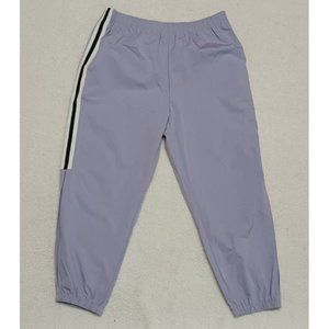 Shein Women Windbreaker Jogger SweatPants High Waist Pull On Sz 2X Purple